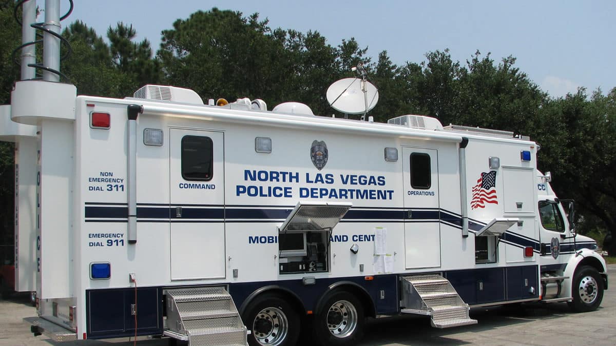 North Las Vegas Police Department Mobile Command Vehicles Homeland