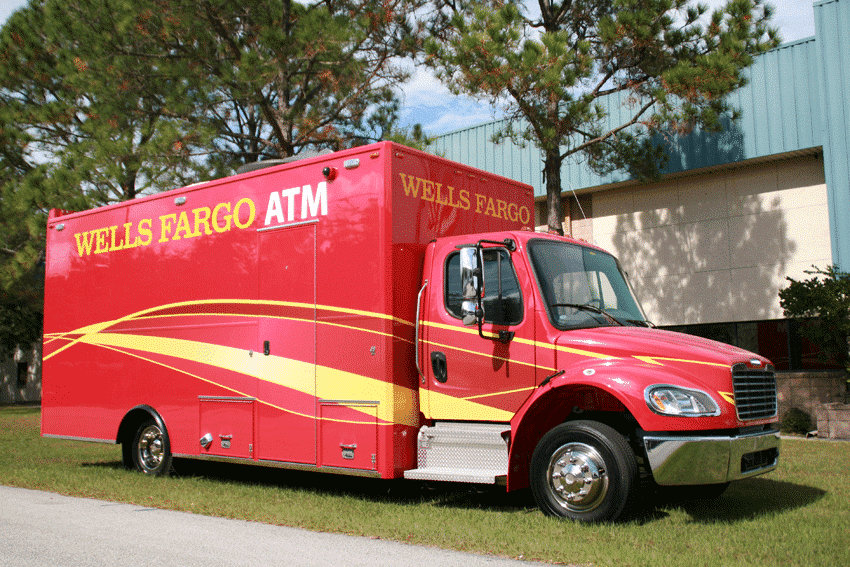 Wells Fargo Mobile Command Vehicles Homeland Security Military Medical Banking Vehicle
